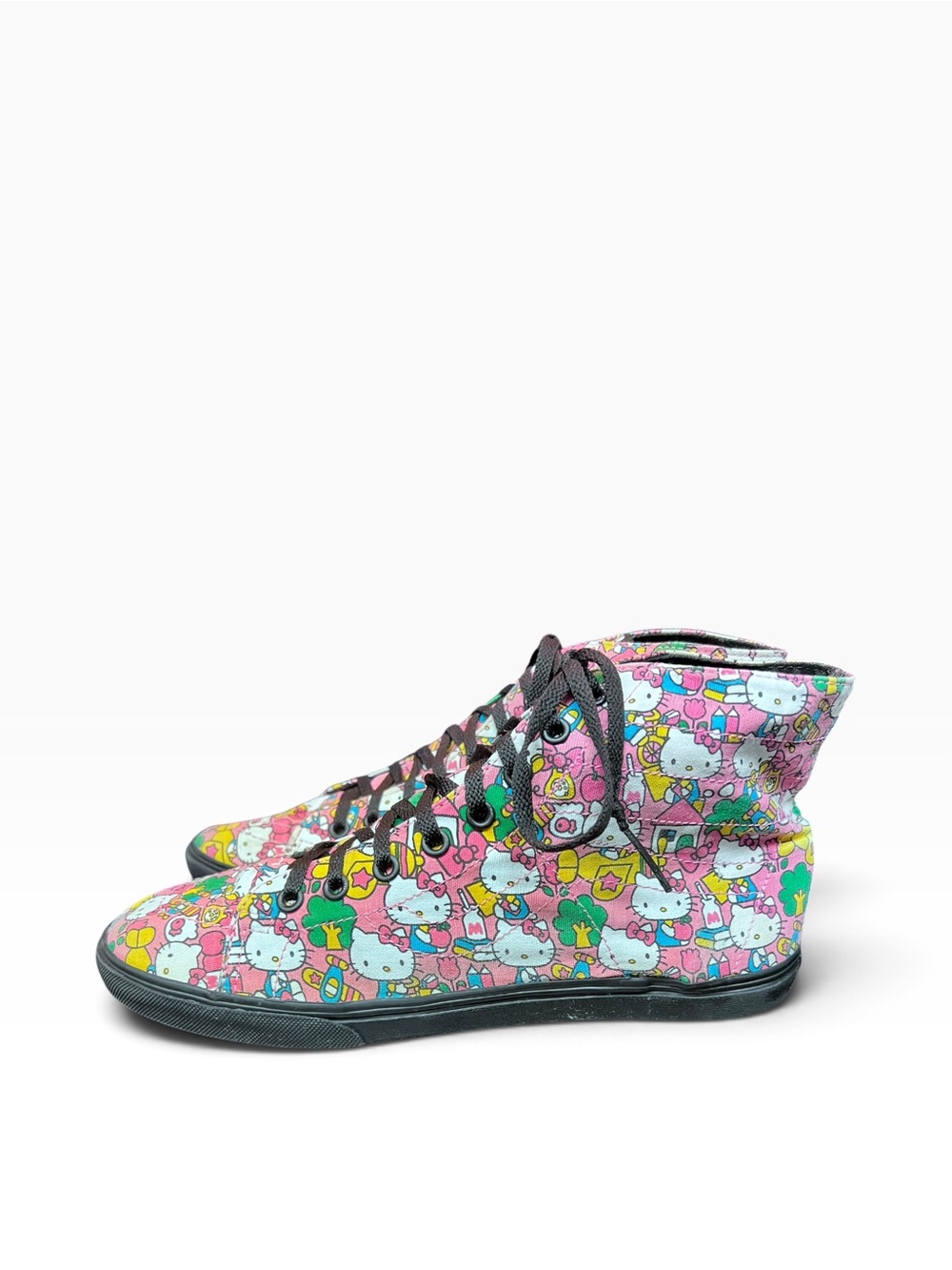 Hello kitty X vans high tops women’s 9.5